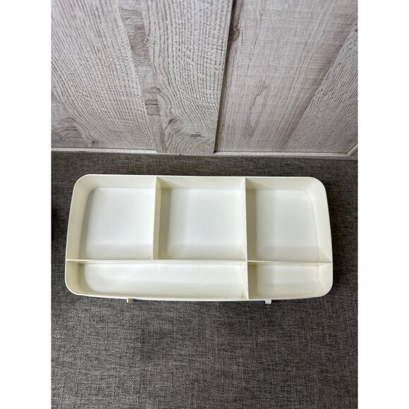 Vintage Samsonite Blue Makeup Train Case With Mirror and Tray Cosmetic Suitcase - Picture 11 of 15